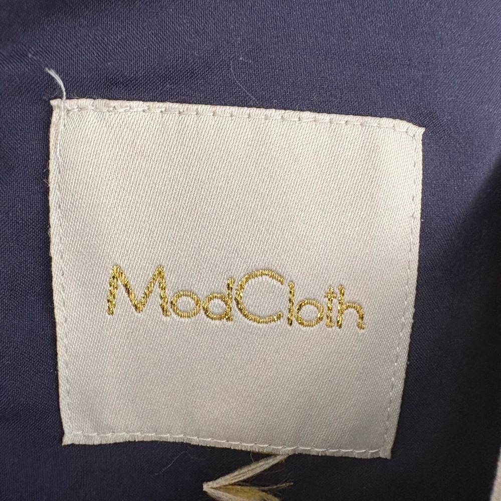 Modcloth Navy and White Grid Mini Dress - Picture 5 of 5